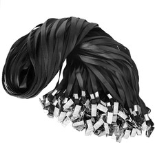 100Pcs Black Lanyards Lanyards for Id Badges Lanyards Safety Badge Lanyard 36" w