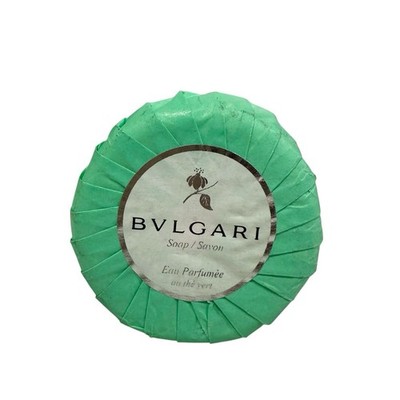 BVLGARI Parfums Soap Eau Parfumee Au The Vert 1.76 Oz Paper Packaging Shows Wear