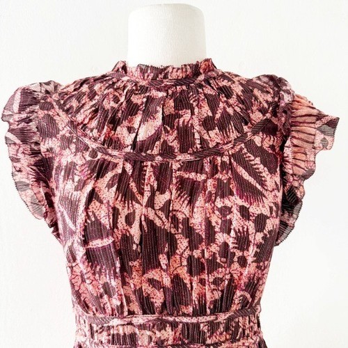 Ulla Johnson Amalia Floral Print Cotton Silk Dress Size 4 - Picture 2 of 9