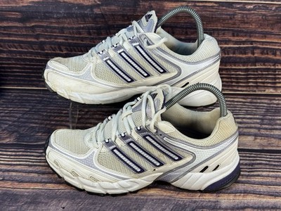 Adidas Response Cushion Mens 7.5 Med Running Sneakers White Black Training Shoes