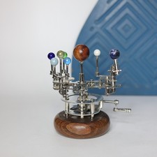 Orrery A Premium Home D cor 8" Art Piece, Solar System with Marbles