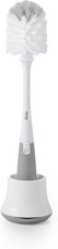 OXO Tot Bottle Brush with Stand, Gray - Flexible, Non-Slip, Dishwasher Safe
