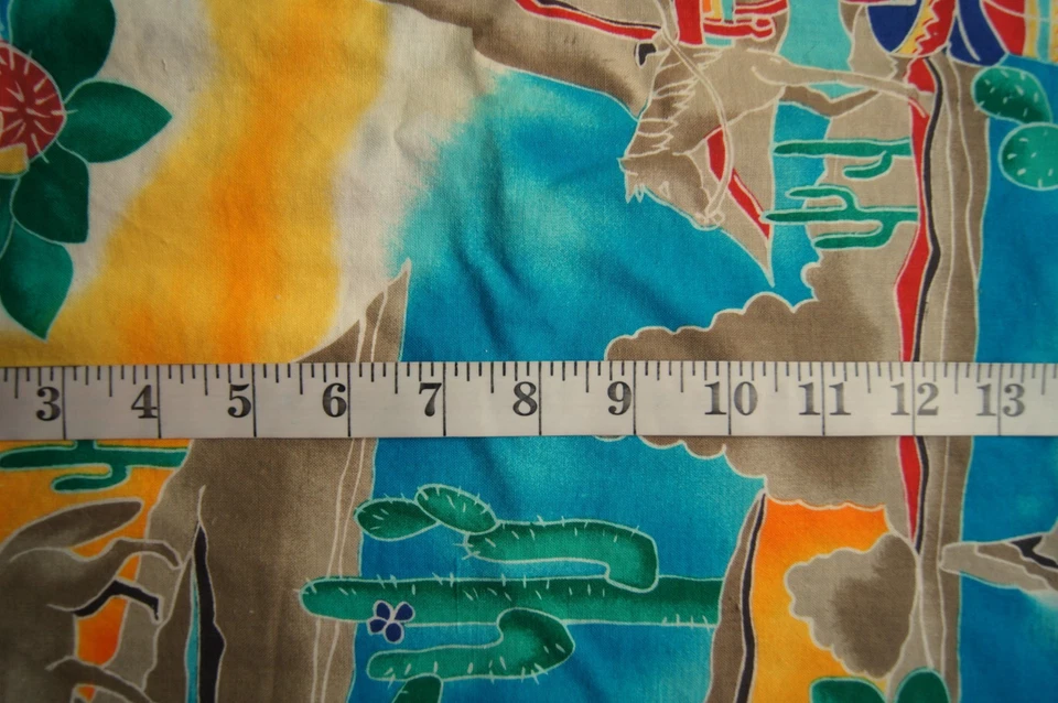 1/2 Yard Cactus Mountains Western Cotton Quilting Fabric 23" X 44" - Image 2 of 2