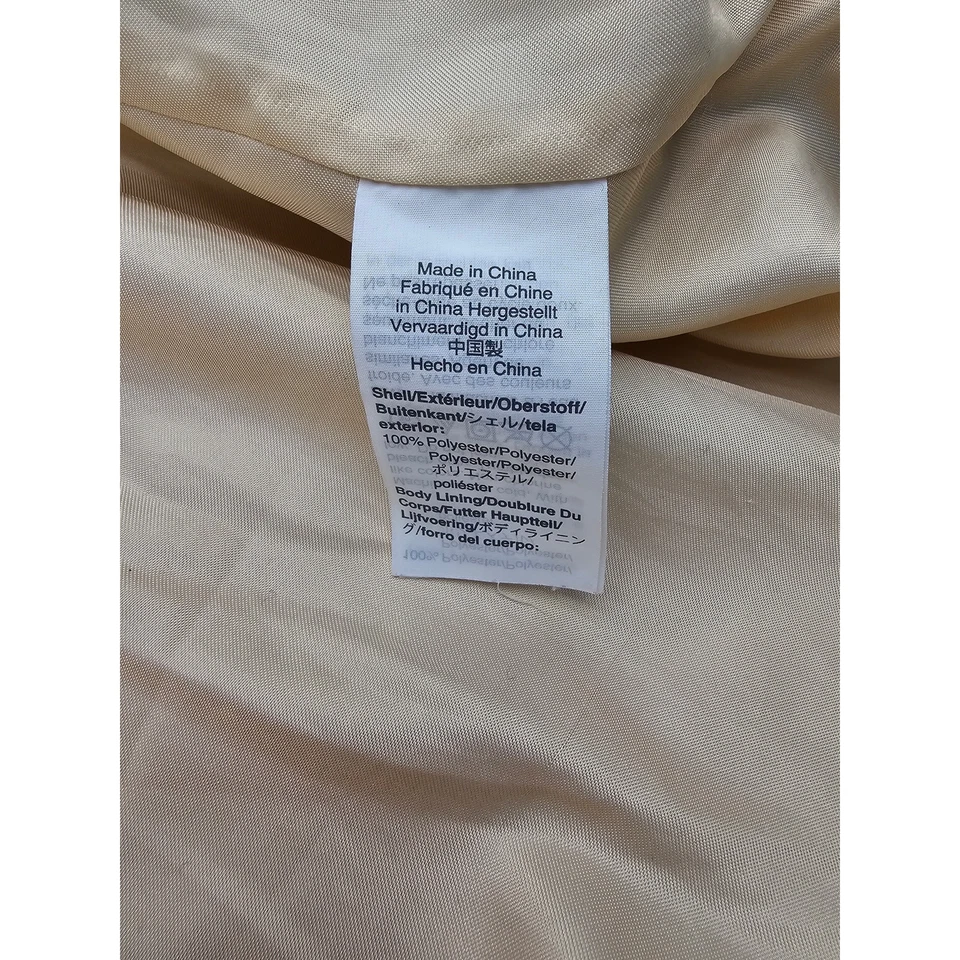 J. Abrigo Crew Para Mujer S Rosa Glicina Ahumado Cremallera Peluche Polar Piel Sintética Foto 4 de 4