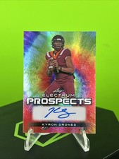 2024 Leaf Electrum - Prospects Autographs Kyron Drones #PA-KD1 Tie-Dye Silver...