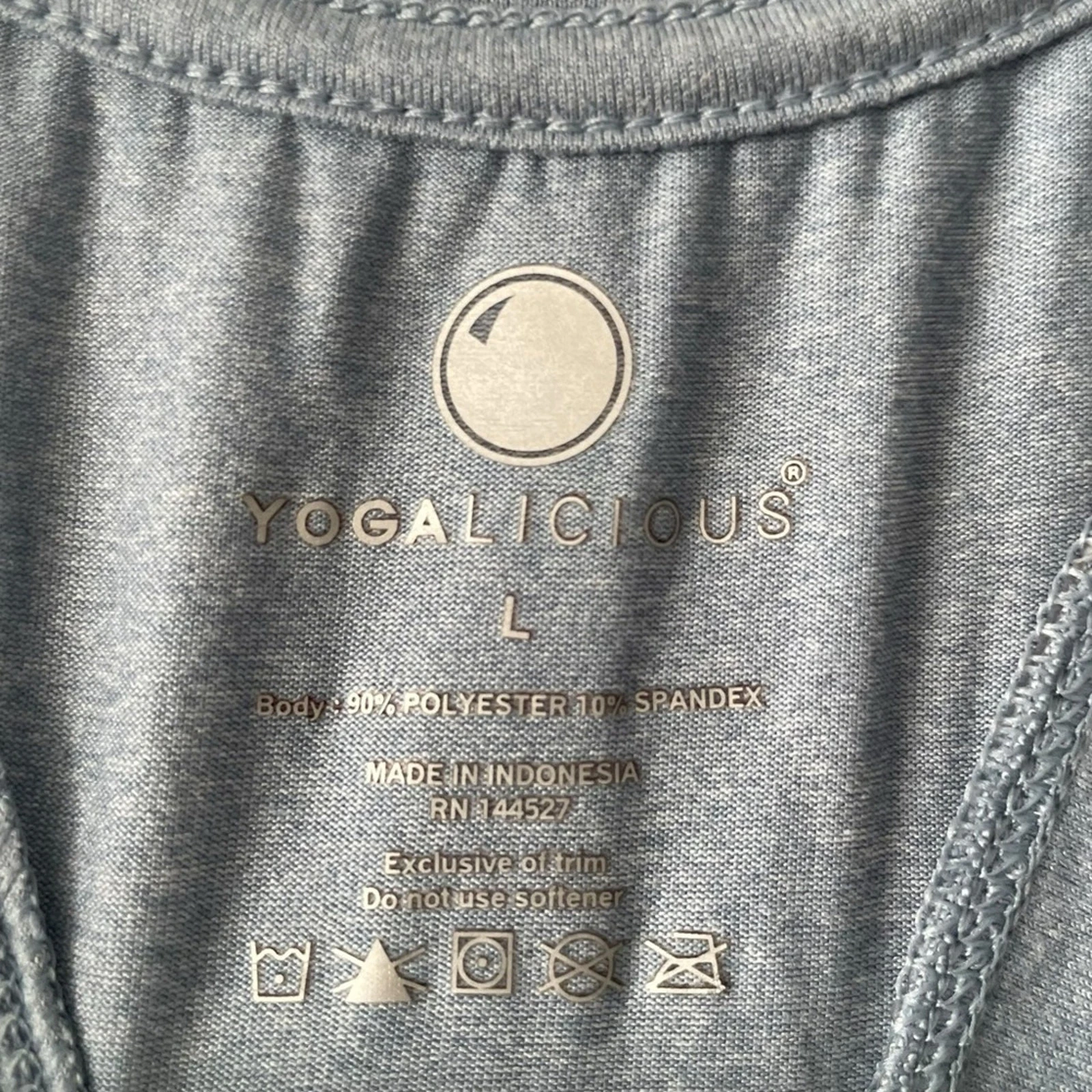 yogalicious light soft high neck racerback tank-top