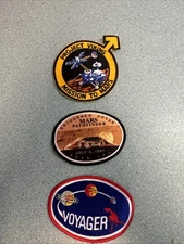 Lot of 3 Vtg Space Exploration  Patches Mars Pathfinder -Project  Viking - Rover