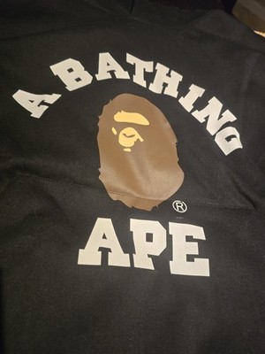 BAPE A Bathing Ape College Puffy Hoodie Size L