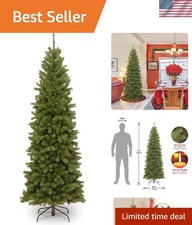 6ft Slim North Valley Spruce Artificial Christmas Tree with 636 Lifelike Tips