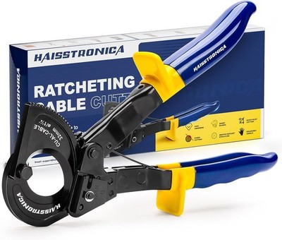 Cable Cutters Ratcheting Cable Cutter Heavy Duty Wire Cutters for Copper Alum...