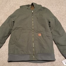 NEW  London Fog Supply Company Boys Size 14 16 Hooded Jacket Sage Green