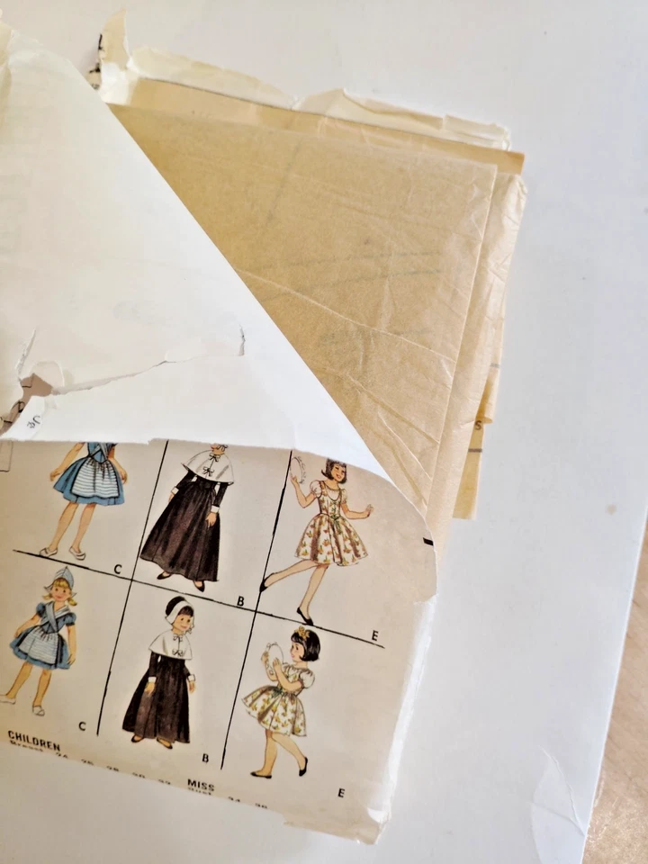 Butterick 3318 Costume Dress Gown Sewing Pattern Childs 12 Colonial Dutch Gypsy - Image 2 of 4