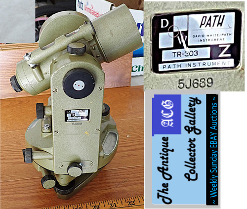 Vintage ⌛David White/Path Instrument Model TR-303🛠️Miner's Theodolite🛠️w/Case