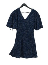 Mango Skater Midi Dress XS in Blue