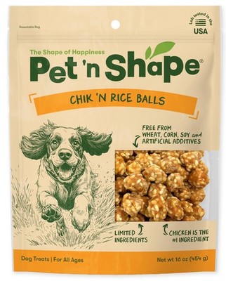 Chik 'n Rice Balls Dog Treats - 1 Pound