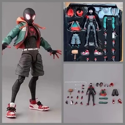 Spider-Man Action Figure Miles Morales Into The Spider Verse Toy Gift With Box*