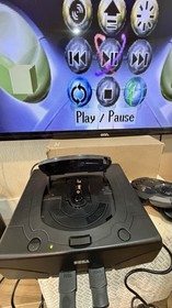 SEGA Saturn Black Home Console w/ 2 Controllers & 1 game Virtual On (MK-80000A)