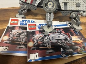 Lego 7675 Star Wars AT-TE WALKER Incomplete With Manual NO minifigures READ!!