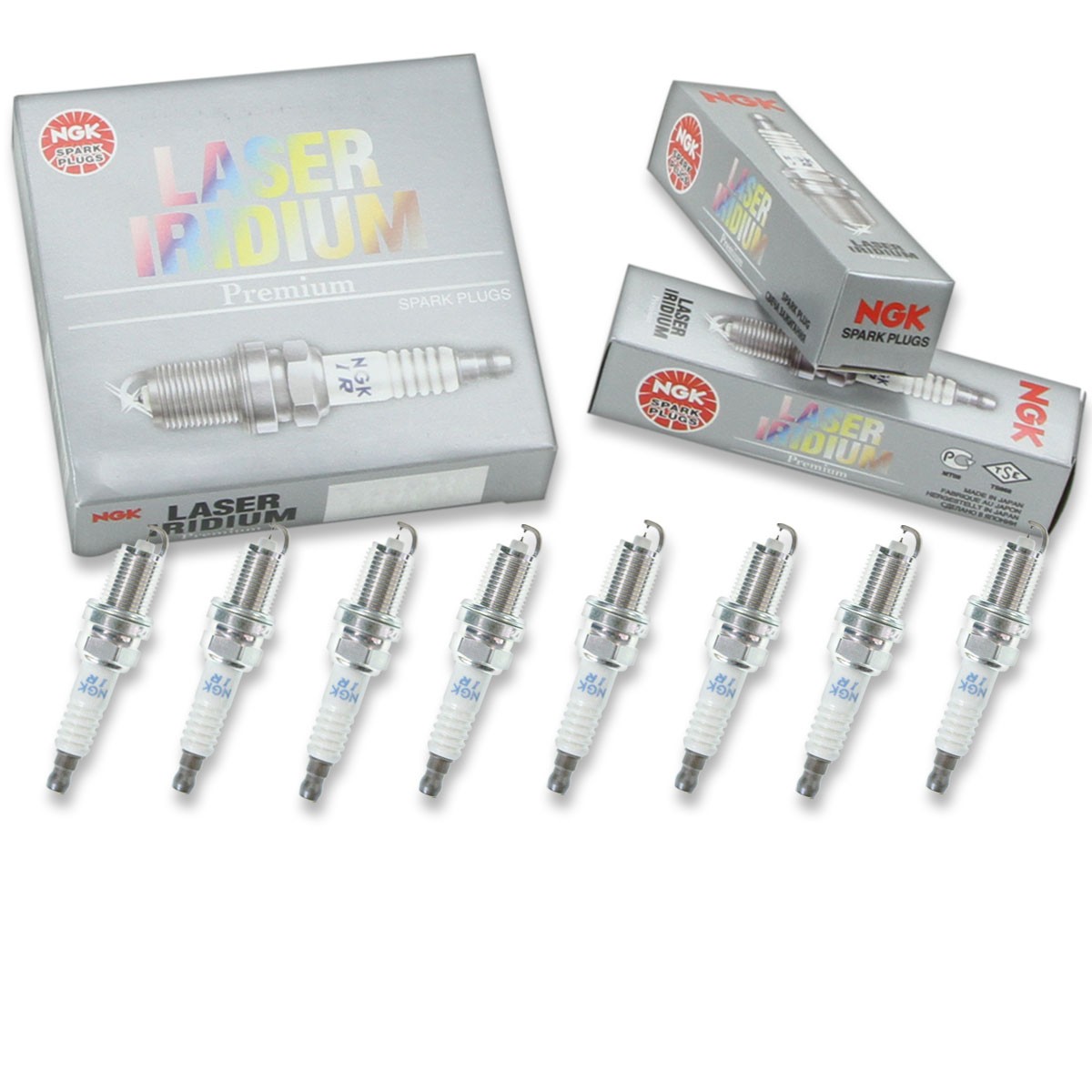 8 pc NGK 1312 DIFR6C11 Laser Iridium Spark Plugs for PK20TT IK20TT FR7DII35X bi