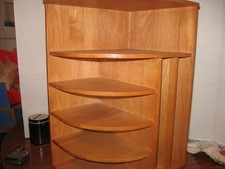 Small Corner Shelf Bookcase Bookshelf Storage Display Folding Book Organizer