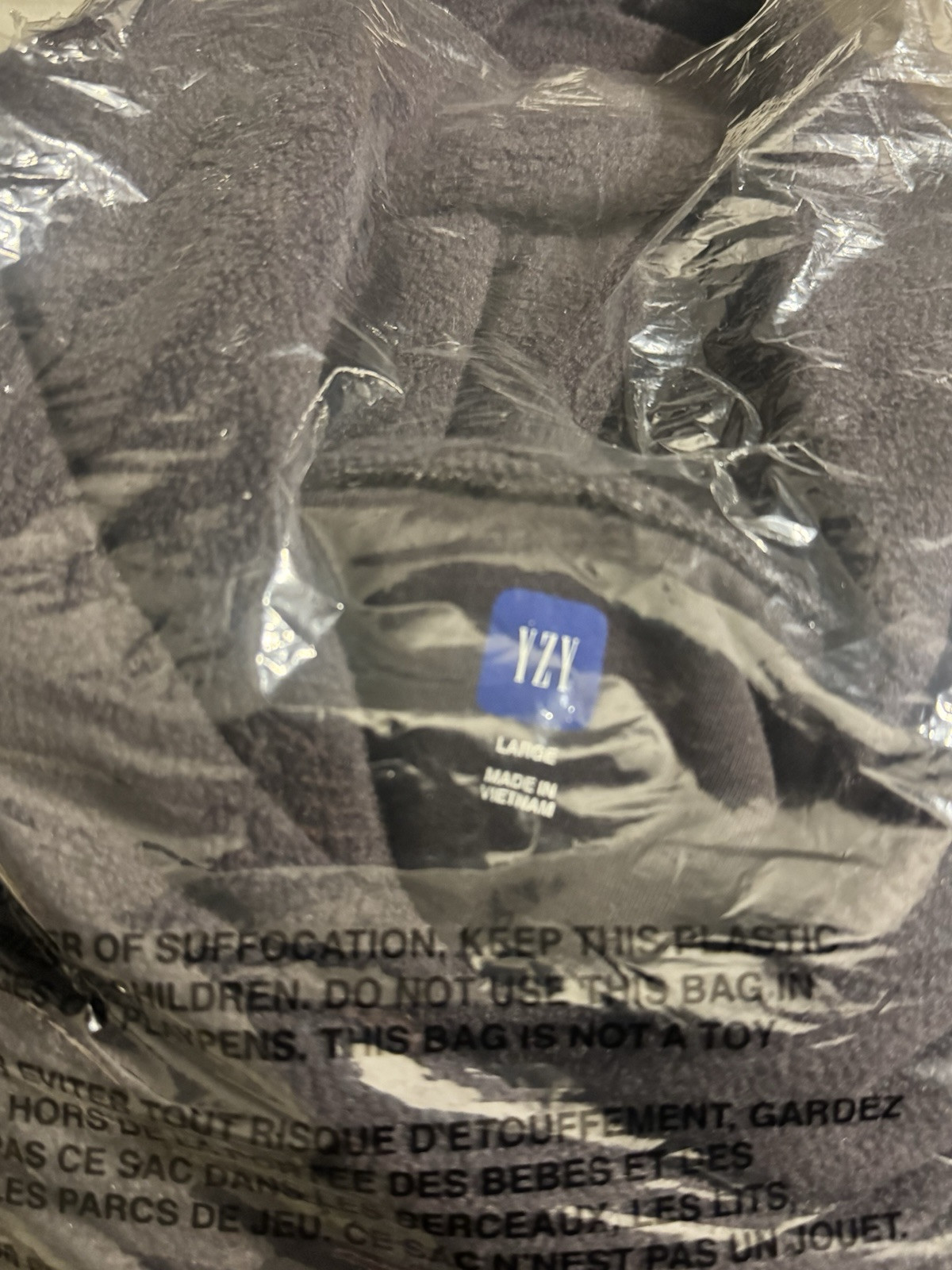 Yeezy Gap Unreleased Polar Fleece Hoodie Mens Large Black Regular Fit