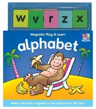 Magnetic Play and Learn - Alphabet by Nat Lambert Book The Fast Free Shipping