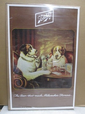 SCHLITZ BEER AD PRINT VINTAGE POSTER BAR GARAGE CNG3593