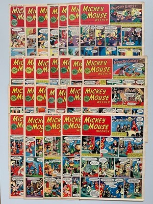 Micky Mouse Weekly comic (26 iss) Jul 4 - Dec 26 1953 incl Christmas, mainly FN