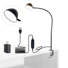 Clamp Lamp, Clip on Lamp, Desk Lamp with Clamp, 10W, 1100 LMS, 3 Color Modes,...