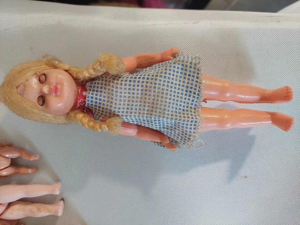 MINI bambole  anni 60, celluloide-  Made In Italy-- (BC1) - Immagine 4 di 4