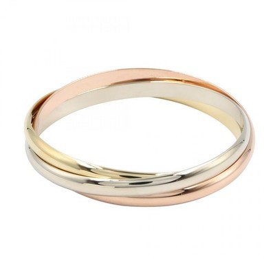 CARTIER Trinity Armband 18KYG 18KWG 18KRG #62 gebraucht Damen 19,5 cm