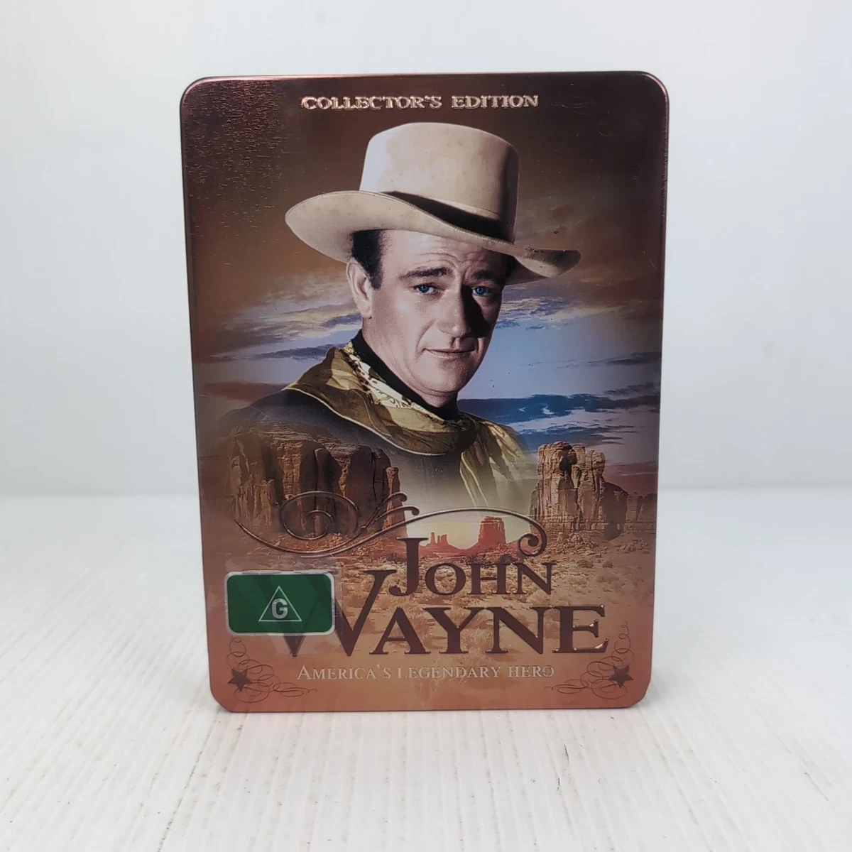 John Wayne America's Legendary Hero DVD Collectors Tin Gift Set Region All NTSC