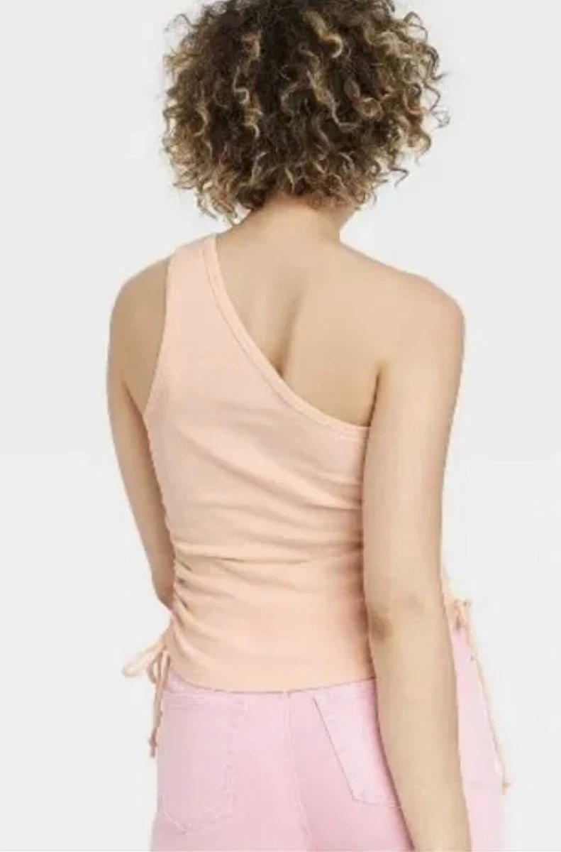 The Flintstones Shirt Pebbles and Bamm Bamm One Shoulder Graphic Tank Top XS