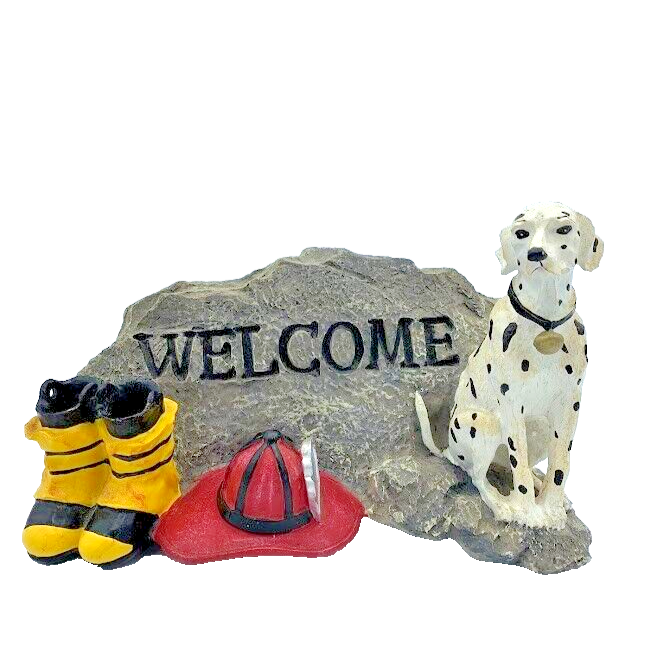 Dalmatian Firefighter Dog Welcome Sign Engine Co Spoontitiques 5
