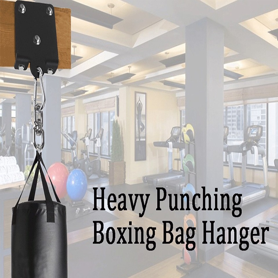 360° Rotation Bag Hanger Longevity Smooth Black Paint Finish For Boxing