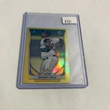 F96821  2014 Bowman Chrome Mini Factory Set Yellow Refractors /25 Michael Feliz