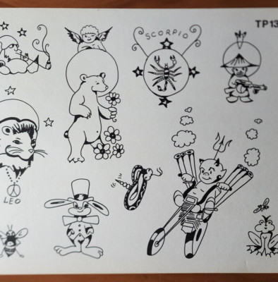 Rare 1960's Original Tom Pellettiere Milton Zeis Vintage Tattoo