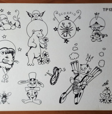 Rare 1960's Original Tom Pellettiere Milton Zeis Vintage Tattoo