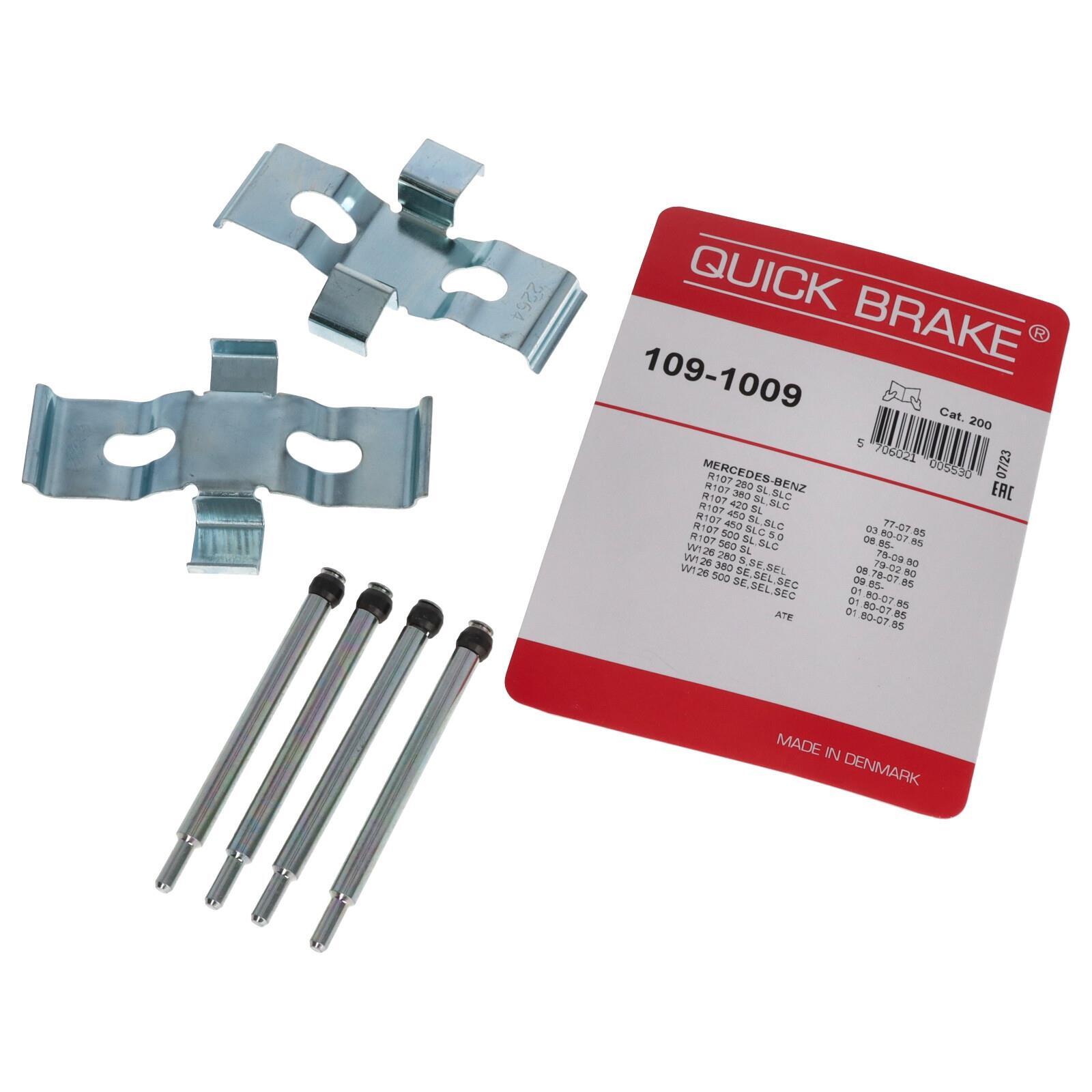 Mounting kit disc brake pad accessory kit rear brake pad for Mercedes