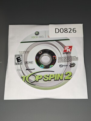 Top Spin 2 (Microsoft Xbox 360, 2006) **DISC ONLY**