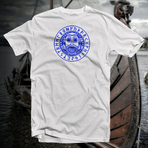 Norse Man COTTON T-SHIRT Norse Viking Rune Saxon Ward Magic Pagan Symbol - Picture 9 of 14