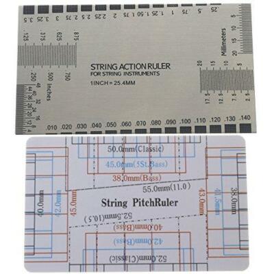 BIGTEDDY - String Action Ruler Gauge Measuring Tool for Electric Acoustic Guitar