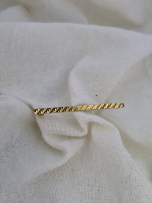 Broche Vintage Plaqué Or – Style Américain, Motif Décoratif Rétro