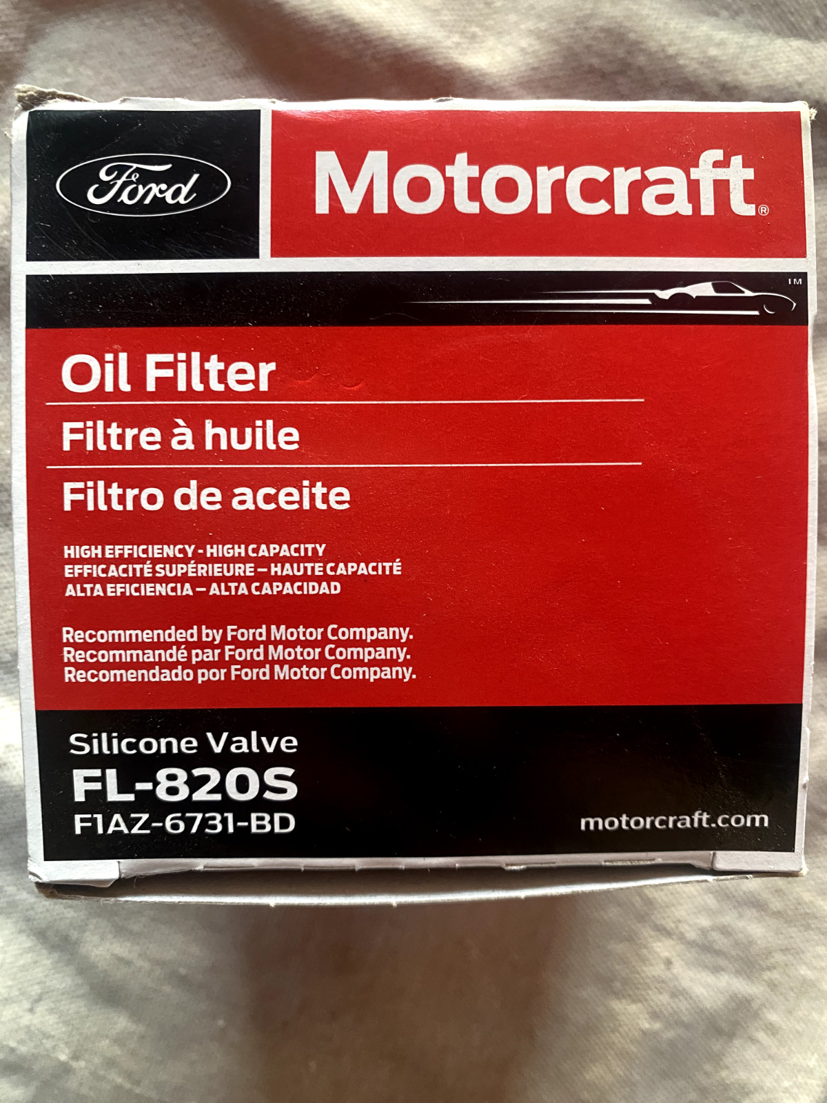 Motorcraft FL-820-S Oil Filter