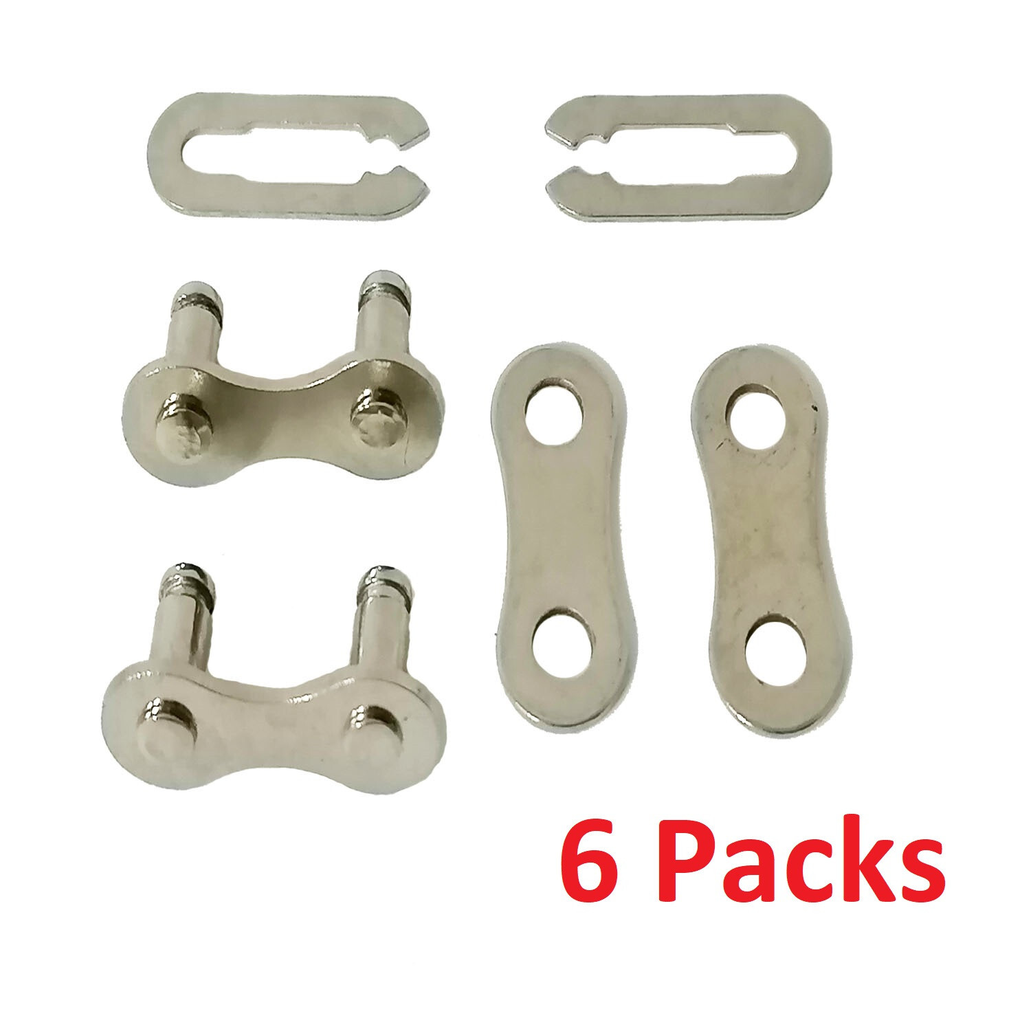 Six (6) Packs 1/2 x 1/8" Master Links for SingleSpeed Fixie BMX Bike