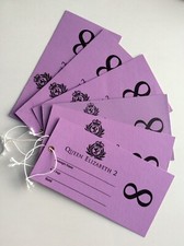 Cunard / QE2 Memorabilia - 6 x 'Baggage Tags' (2 New and 4 Used)