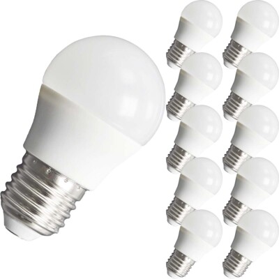 10er LED Kugel Lampe Birne E27 4W 6W 8W warmweiß neutralweiß kaltweiß Globe G45