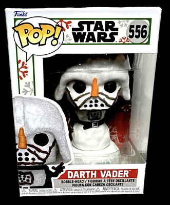 STAR WARS FUNKO POP #556 DARTH VADER SNOWMAN COLLECTIBLE TOY MOC