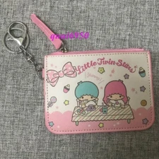 Cute Little Twin Star Wallet ID Card Holder Coin Purse Keychain Backpack Pendant