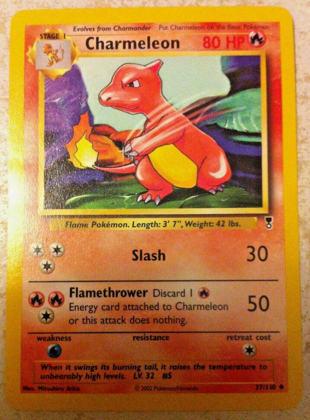 Charmeleon - Legendary Collection - Pokemon - 37/110 - Uncommon - NM